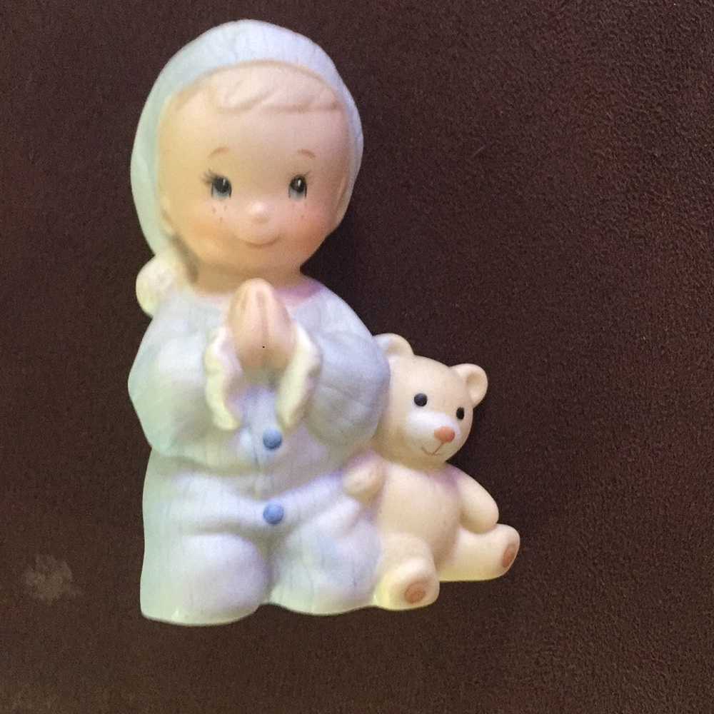 Little boy ceramic statue